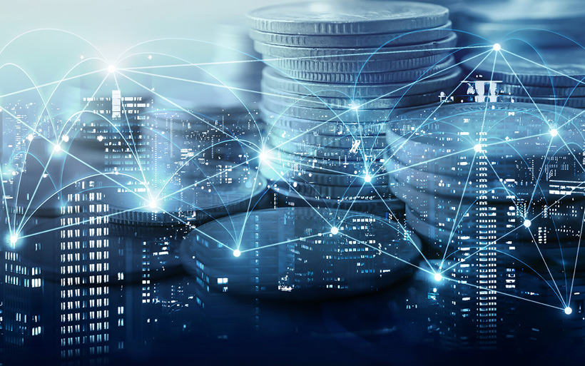 Thetaray | Finance Coins Buildings Connected