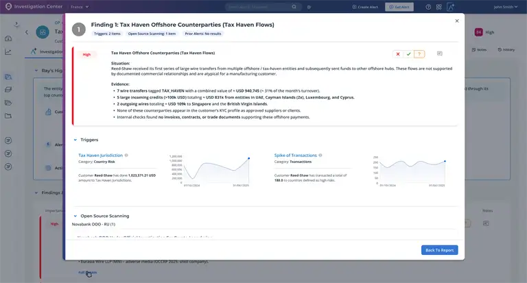 Automated L1/L2 end-to-end investigation